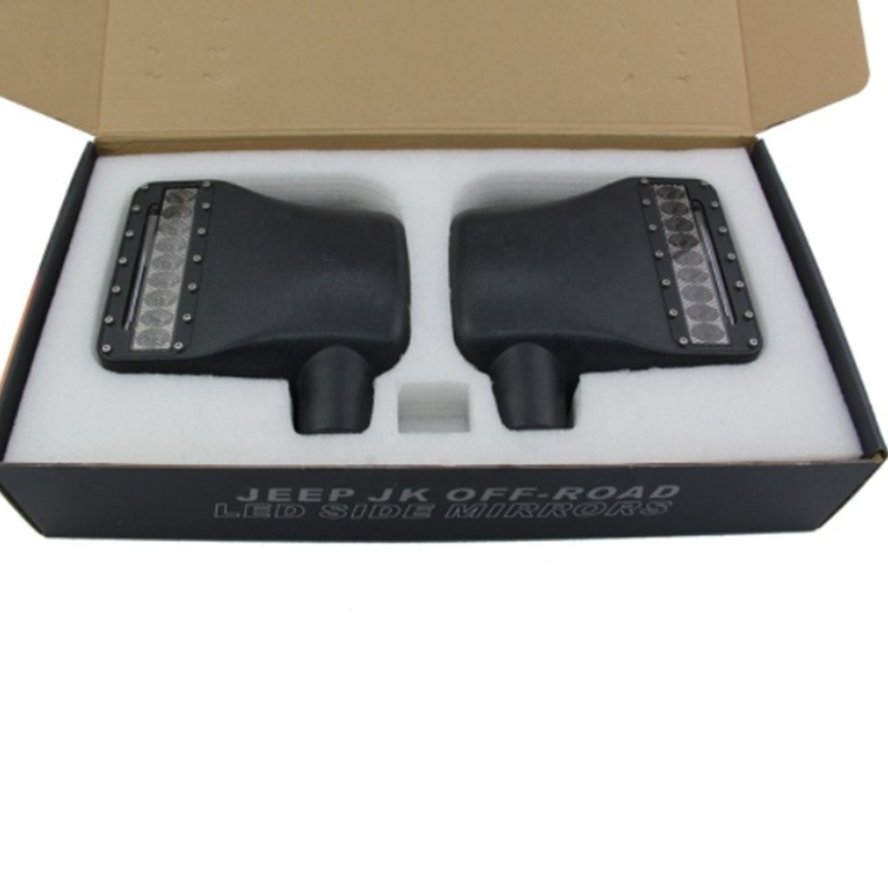 Jeep JK rear view mirror led lights Jeep Wrangler rear view mirror light replacement