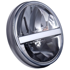 Morsun for Jeep Wrangler JK Accessories 7 Headlight H4 Bulb White/Yellow Turning Signal