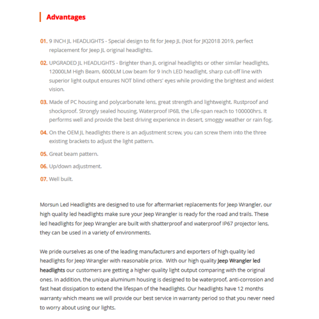 Newest Design 9 inch 2018 Jeep Wrangler JL LED Headlights DOT SAE Jeep JL Led Headlights 2018 2019