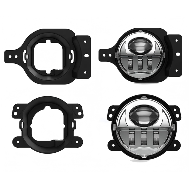 4" 2019 2018 Jeep Wrangler JL Fog Lights 17W 2018+ Jeep JL Led Fog Lights
