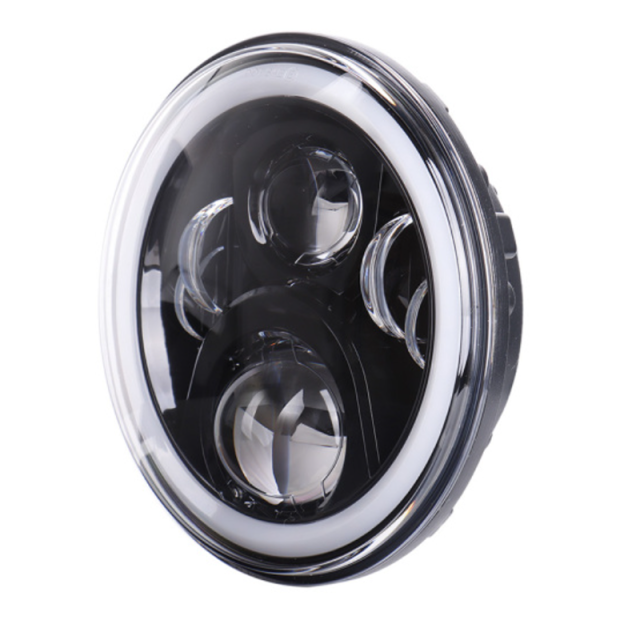 For Lands Rover Defender/Royal Enfield Headlight 7" Led Headlight with DRL Turning for Jeep Wrangler JK JKU CJ TJ