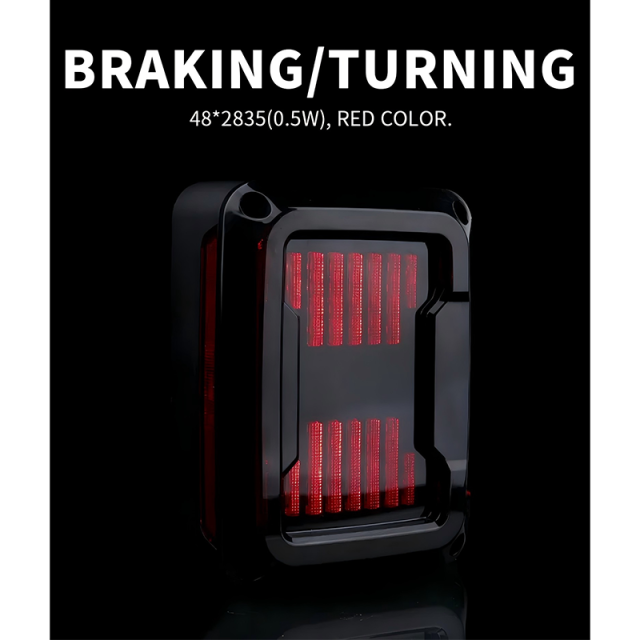 US/EU Version Jeep JK Rear Tail Lights Led Jeep JK Smoked Tail Lights