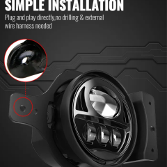 4" 2019 2018 Jeep Wrangler JL Fog Lights 17W 2018+ Jeep JL Led Fog Lights