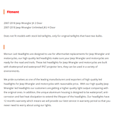 US/EU Version Jeep JK Rear Tail Lights Led Jeep JK Smoked Tail Lights