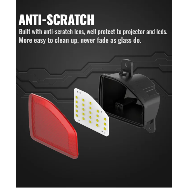 2018 up Jeep Wrangler JL Rear Bumper Led Tail Lights Reflector Lamps