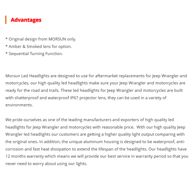 Led Daytime Running Lights with Turn Signal for 2018+ Jeep Wrangler Sahara 4-Door Rubicon 2-Door 4-Door