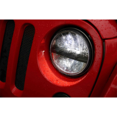 Morsun Wrangler JK Accessories 7" Hi/Low Sealed Beam Headlights for Jeep LJ TJ also Motorbike
