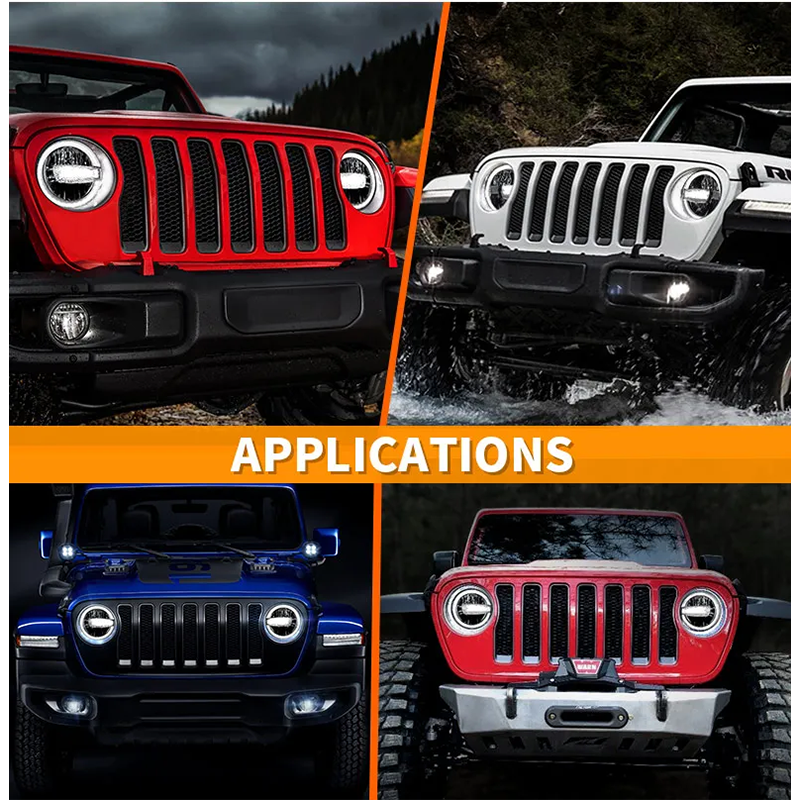 DOT SAE 2018 2019 Jeep Wrangler Moab Edition Led Headlights for Jeep Wrangler Moab
