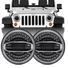 7 inch Round Jeep Jk Oem Led Headlights with Halo Lights Jeep Jk Factory Led Headlights Assembly