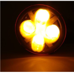 X Shape 6" Round Led Auxiliary Driving Lights for Jeep Wrangler Offroad Amber White Spot Flood Beam Lights