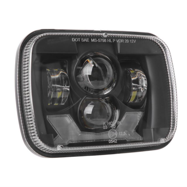 5x7 Led Projector Headlights 1984-2001 Jeep Cherokee XJ Led Headlights with High Low Beam DRL Turn Signals