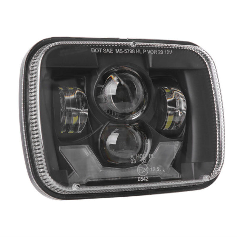5x7 Led Projector Headlights 1984-2001 Jeep Cherokee XJ Led Headlights with High Low Beam DRL Turn Signals