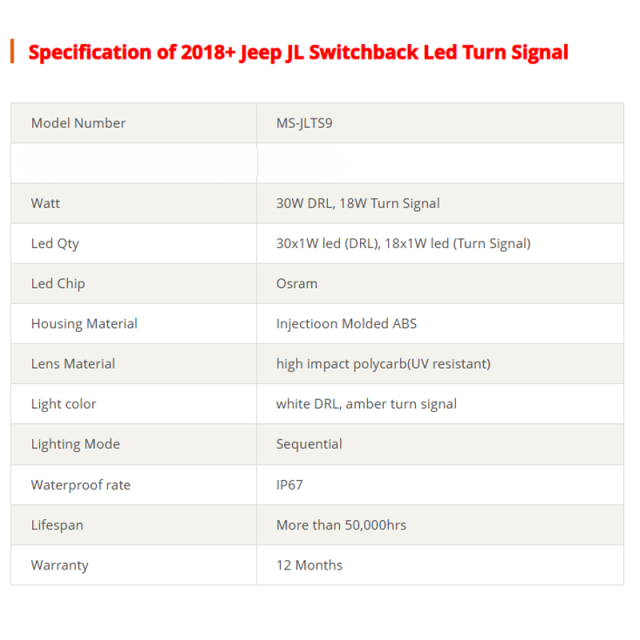 Smoked Jeep JL Switchback Led Turn Signal Sequential 2018 2019 2020 Jeep Wrangler Led Turn Signals DRL for Sport Sport S