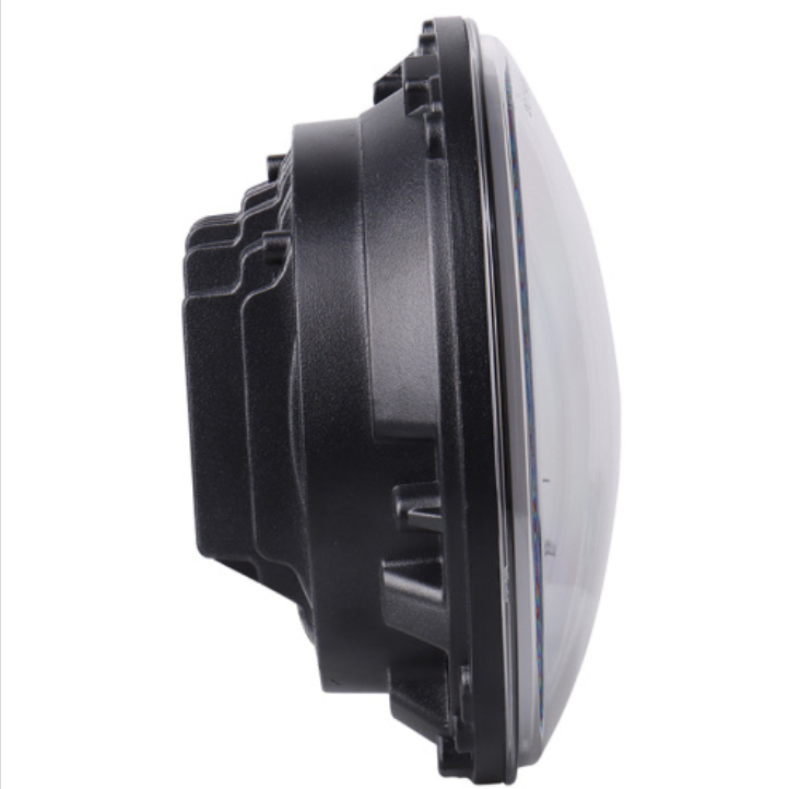 Full Halo Ring White Amber 7" Round Led Headlight 7 Inch Headlamps for Jeep Wrangler Jk