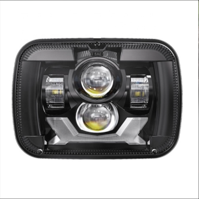 5x7 Lights Rectangular Right Hand Drive Jeep Cherokee Led Headlights RHD American Cars Jeep Wrangler Headlights
