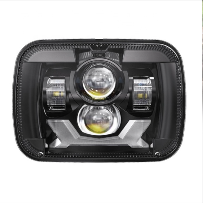 5x7 Lights Rectangular Right Hand Drive Jeep Cherokee Led Headlights RHD American Cars Jeep Wrangler Headlights