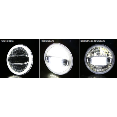 Unique Jepp JL Headlight 7" LED Headlight with Bracket Adaptor Hi Low Beam Headlight with Halo for Jeep JL 2018+