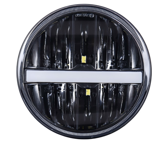 Morsun for Jeep Wrangler JK Accessories 7 Headlight H4 Bulb White/Yellow Turning Signal