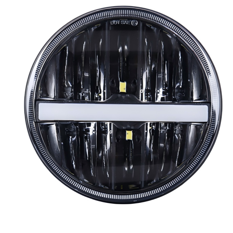 Morsun for Jeep Wrangler JK Accessories 7 Headlight H4 Bulb White/Yellow Turning Signal