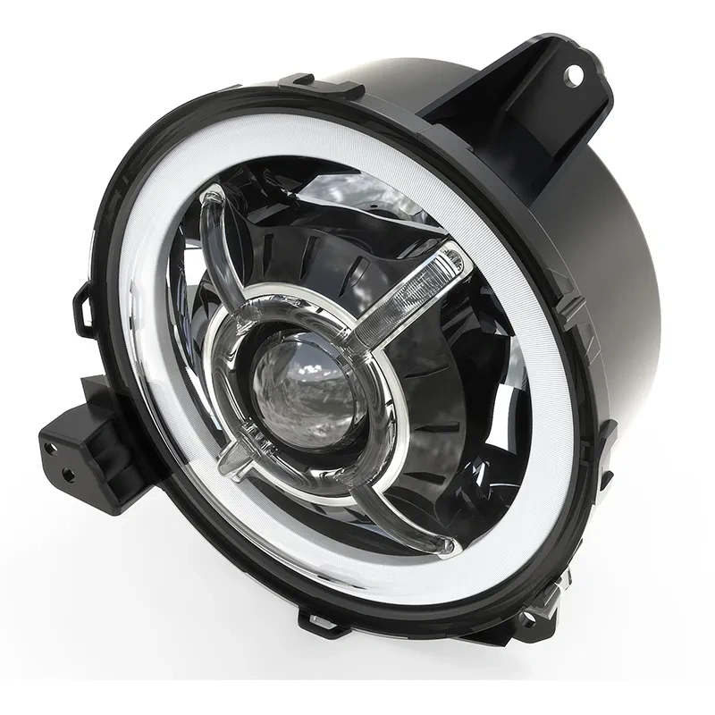 DOT SAE Approved 2020 Jeep Gladiator JT Led Headlights 9" with High Low Beam and Halo DRL
