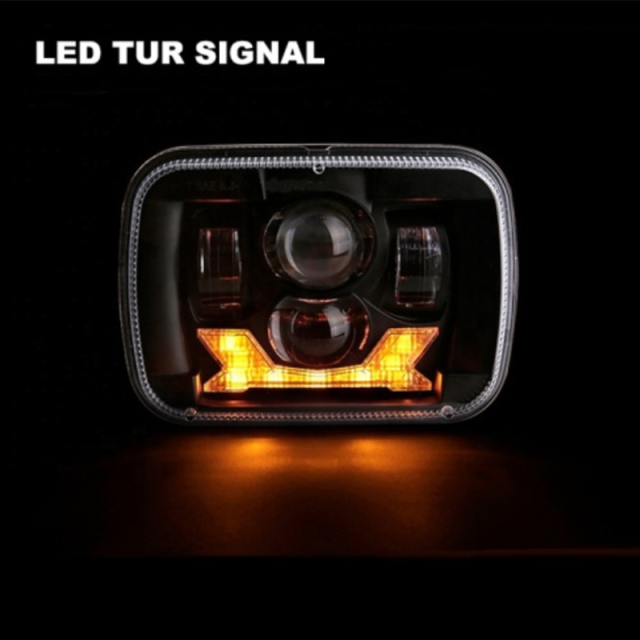 5x7 Lights Rectangular Right Hand Drive Jeep Cherokee Led Headlights RHD American Cars Jeep Wrangler Headlights