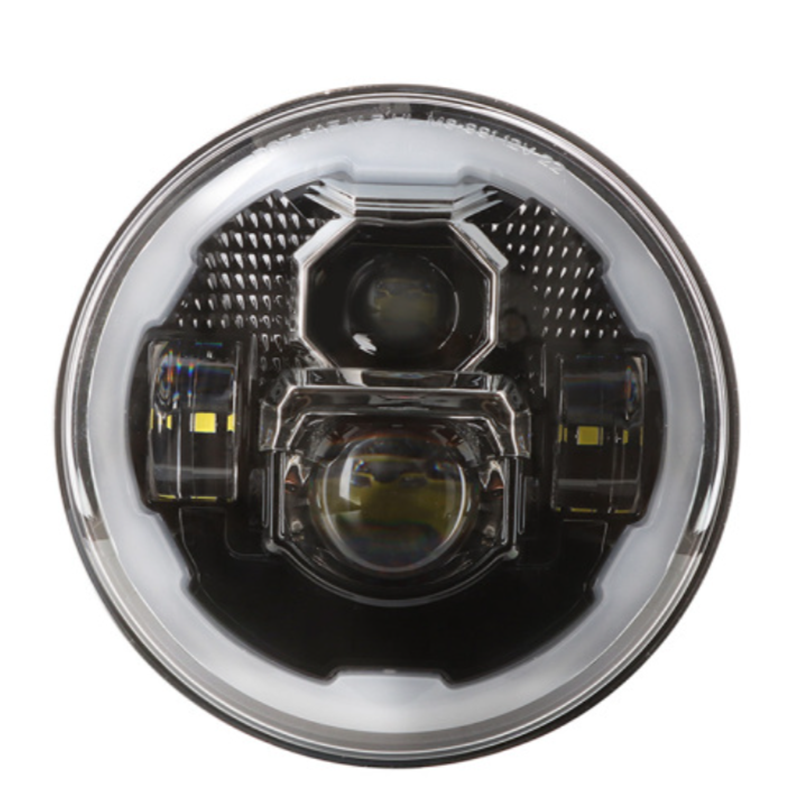7 inch Round 2007-2017 Jeep Wrangler JK Led Halo Headlights with Amber Turn Signals