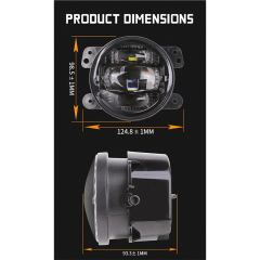 High Brightness 2007-2017 Jeep JK Led Fog Lights OEM 4 inch Jeep Wrangler JK Fog Light Replacement