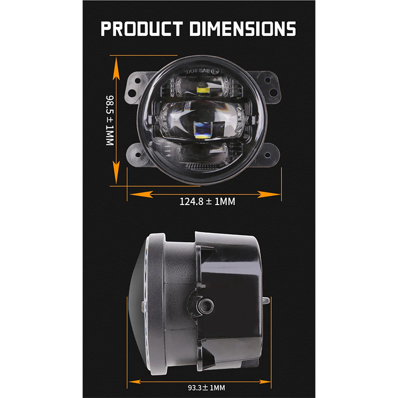 High Brightness 2007-2017 Jeep JK Led Fog Lights OEM 4 inch Jeep Wrangler JK Fog Light Replacement