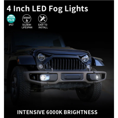 High Brightness 2007-2017 Jeep JK Led Fog Lights OEM 4 inch Jeep Wrangler JK Fog Light Replacement