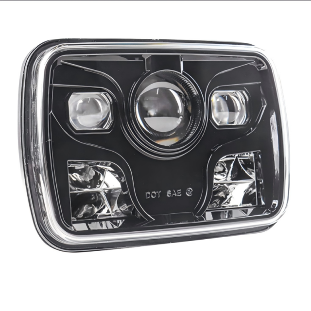 Morsun 5x7 Square LED Headlight for Jeep Wrangler Cherokee XJ