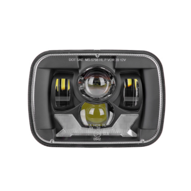 5x7 Led Projector Headlights 1984-2001 Jeep Cherokee XJ Led Headlights with High Low Beam DRL Turn Signals