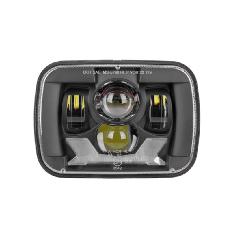 5x7 Led Projector Headlights 1984-2001 Jeep Cherokee XJ Led Headlights with High Low Beam DRL Turn Signals