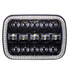 5x7 inch led headlight for GMC/Chevrolet headlamp with halo for jeep cherokee xj parts led lights