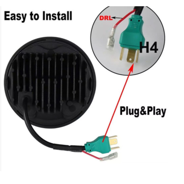 led projector 1997 jeep wrangler halo headlights replacement with drl turn signal