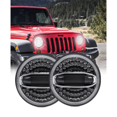 7 inch Round Jeep Jk Oem Led Headlights with Halo Lights Jeep Jk Factory Led Headlights Assembly
