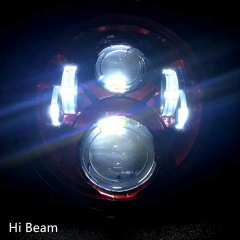 50w DOT SAE 7'' Round Jeep Wrangler JK Led Headlight Projector with High Low Beam