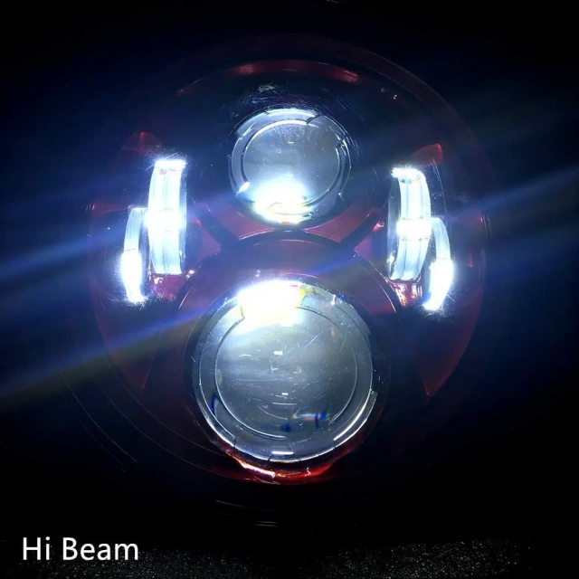 50w DOT SAE 7'' Round Jeep Wrangler JK Led Headlight Projector with High Low Beam