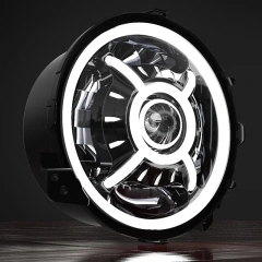 DOT SAE Approved 2020 Jeep Gladiator JT Led Headlights 9" with High Low Beam and Halo DRL
