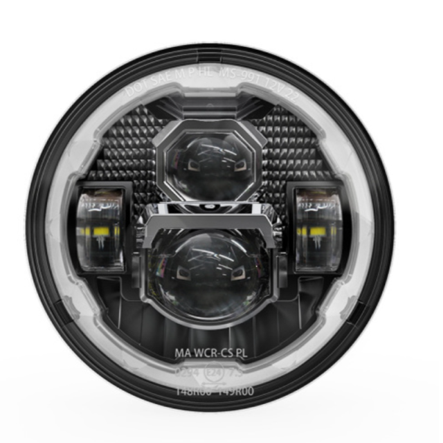 7 inch Round 2007-2017 Jeep Wrangler JK Led Halo Headlights with Amber Turn Signals