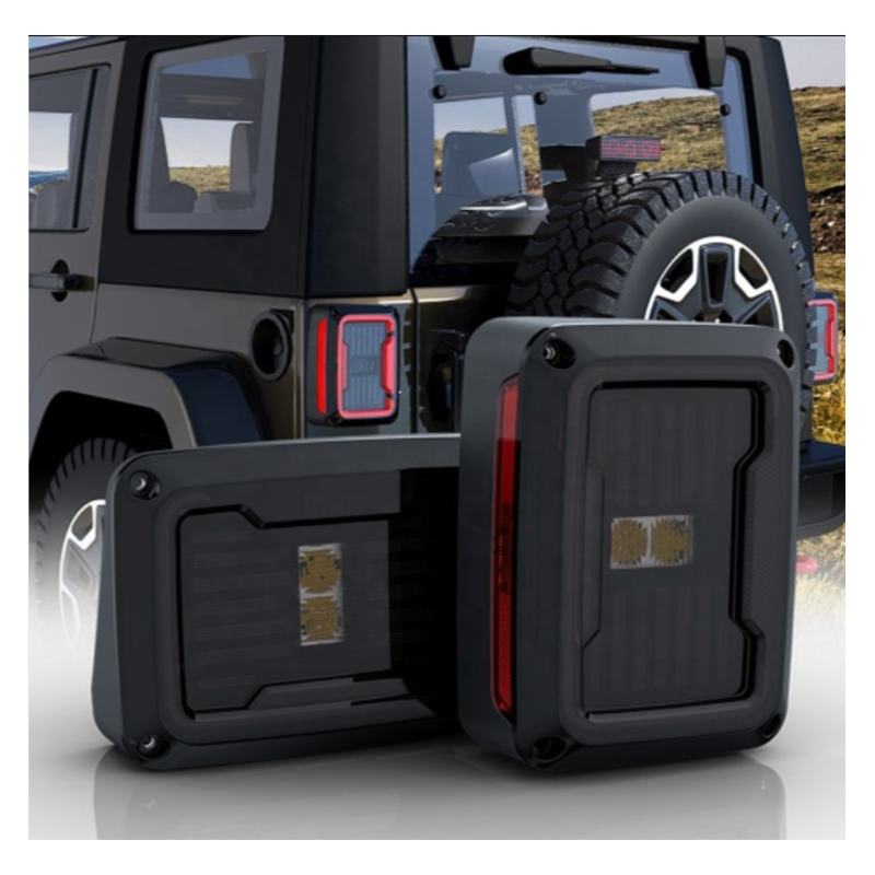 US/EU Version Jeep JK Rear Tail Lights Led Jeep JK Smoked Tail Lights