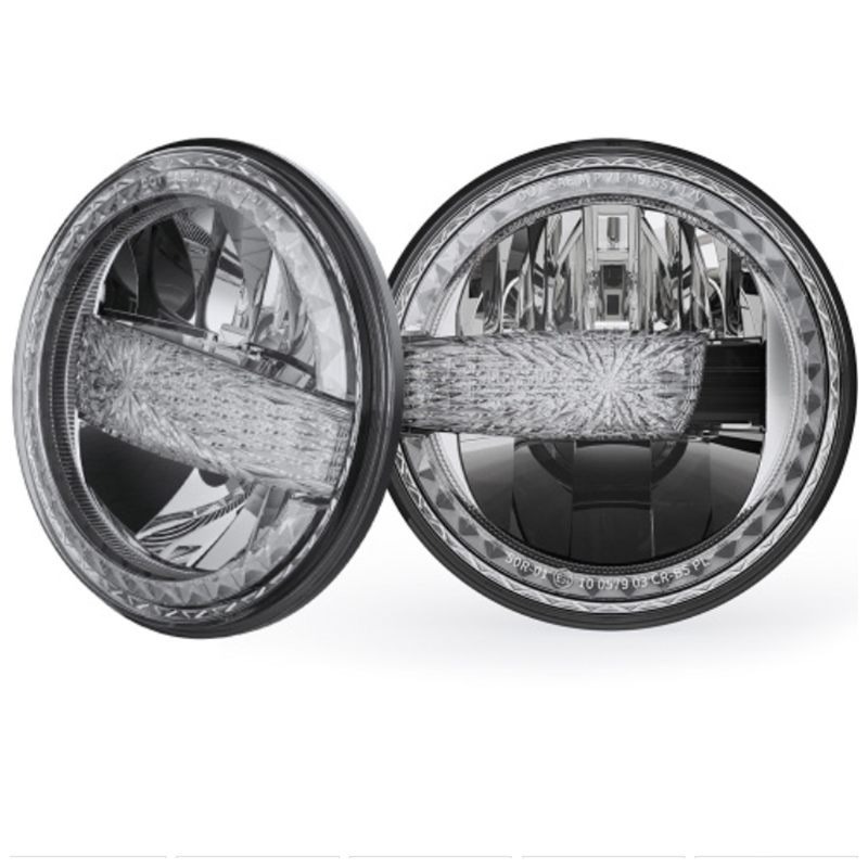 2007-2017 Jeep Wrangler JK Led Headlights Conversion Jeep JKU Led Headlights with White DRL