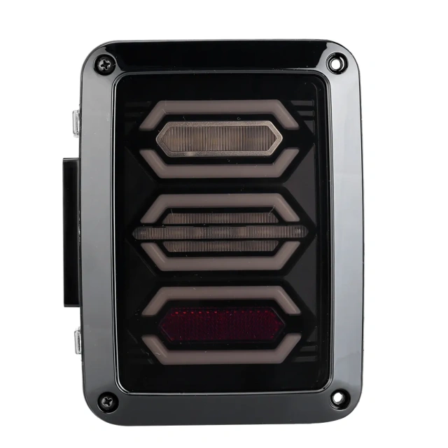 Smoked LED Tail Lights Brake/Reversing/Trun/Driving tail light for Jeep Wrangler JK