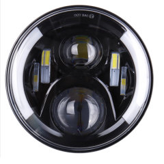 For Jeep Wrangler JK CJ TJ Headlight with Yellow Turning Signal Two Style Optional 7" LED Headlight for Bonniville for Harley Motorcycle