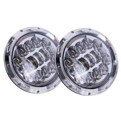 7'' round Jeep jk aftermarket headlights 2007-2018 with high low beam and drl