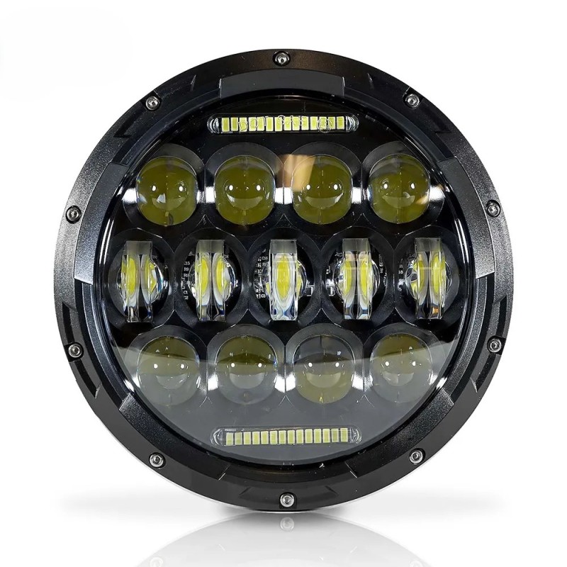 7" 75W LED Headlights With Daytime Running Light (DRL) turn signal For Jeep Wrangler TJ 1997-2006