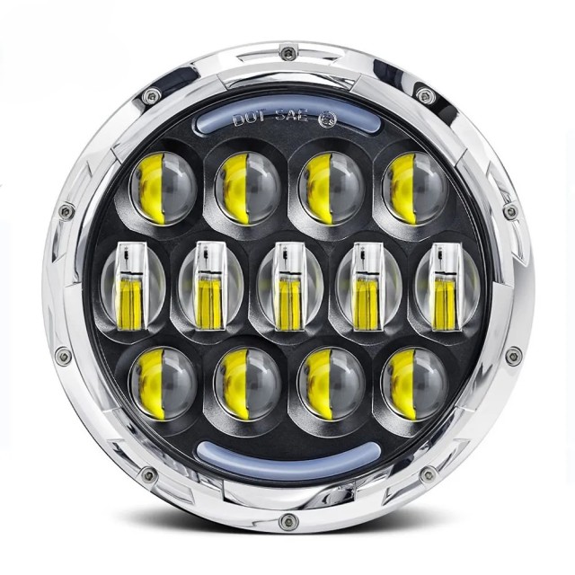 7" 75W LED Headlights With Daytime Running Light (DRL) turn signal For Jeep Wrangler TJ 1997-2006