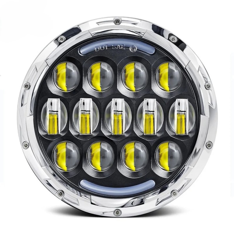 7" 75W LED Headlights With Daytime Running Light (DRL) turn signal For Jeep Wrangler TJ 1997-2006