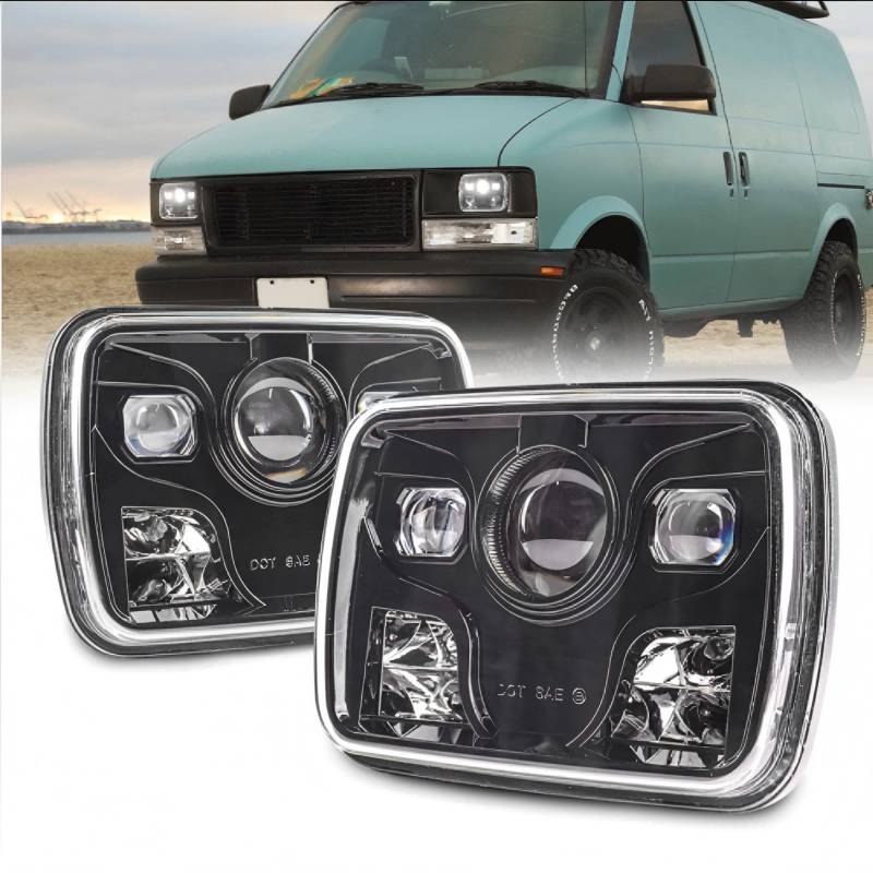 Morsun 5x7 Square LED Headlight for Jeep Wrangler Cherokee XJ