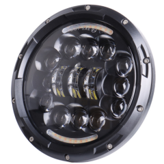 7'' round Jeep jk aftermarket headlights 2007-2018 with high low beam and drl