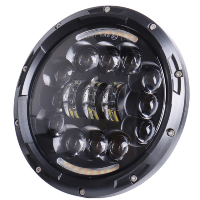 7'' round Jeep jk aftermarket headlights 2007-2018 with high low beam and drl